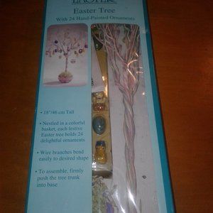 Vintage Easter Tree w/ Ornaments in Open Box